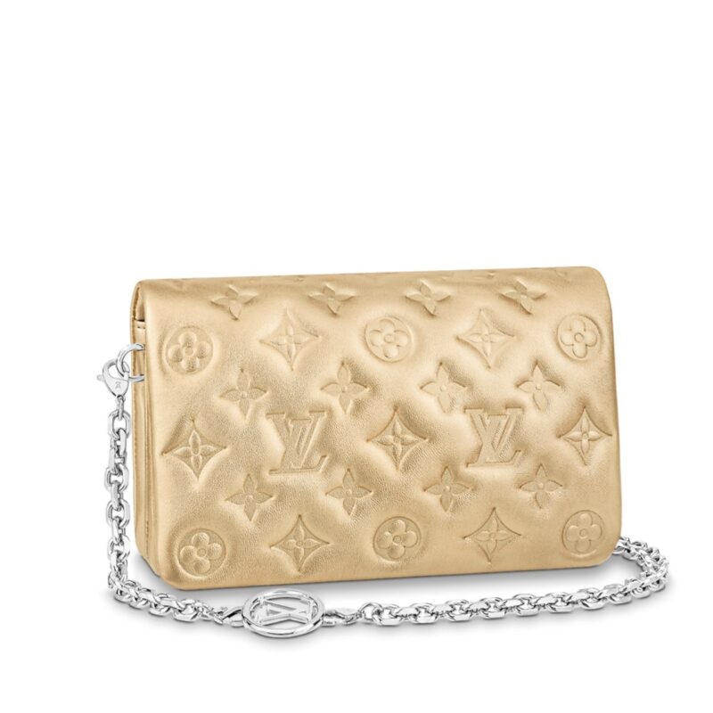Louis Vuitton Pochette Coussin Monogram Gold 20Cm M80999