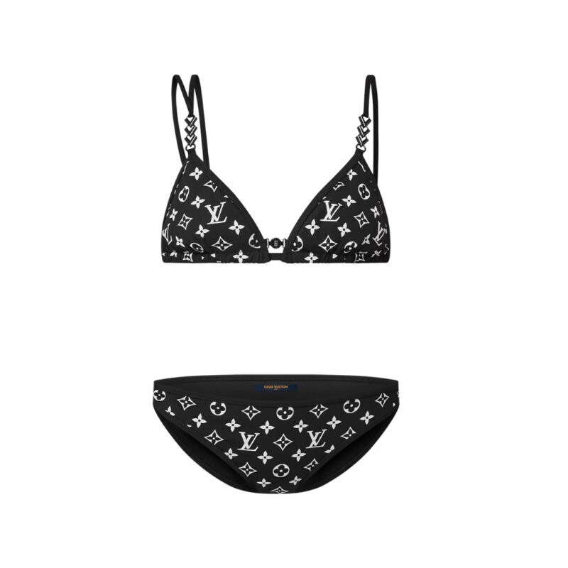 Louis Vuitton Graphic Monogram Bikini Set Black 1ABZB1
