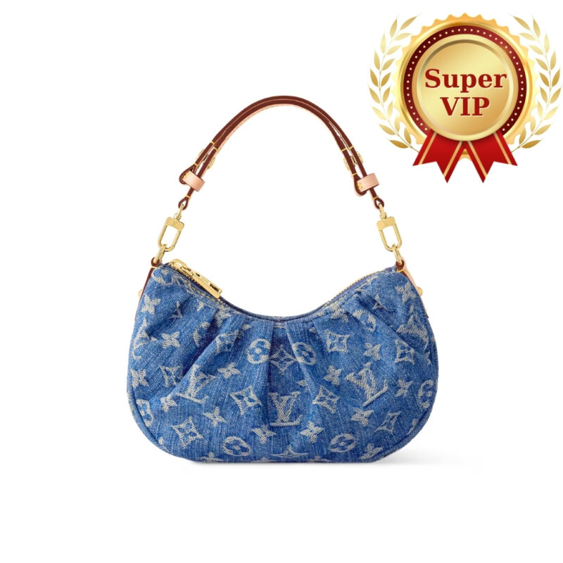 [Super Vip 1:1] Louis Vuitton Pochette Valley Denim Blue 21Cm M13571