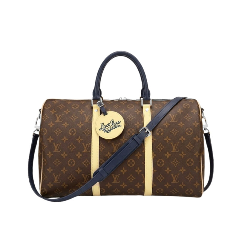 Louis Vuitton Keepall Bandoulière 50 Monogram Canvas Light Yellow 45cm