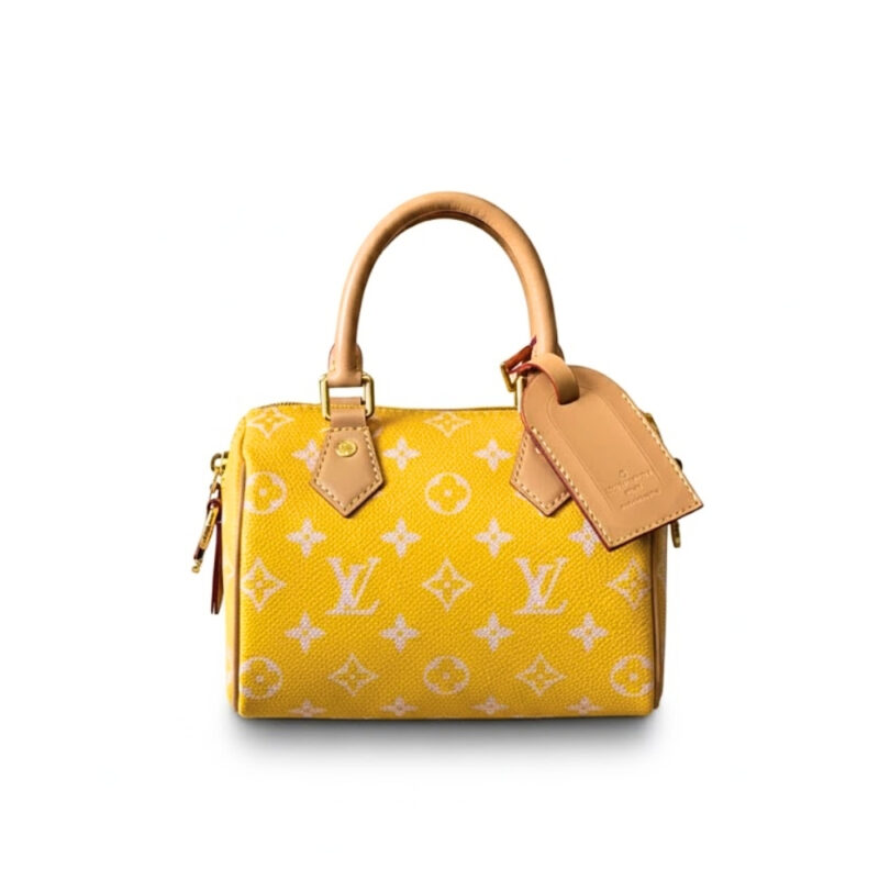 Louis Vuitton Nano Speedy Yellow 16Cm