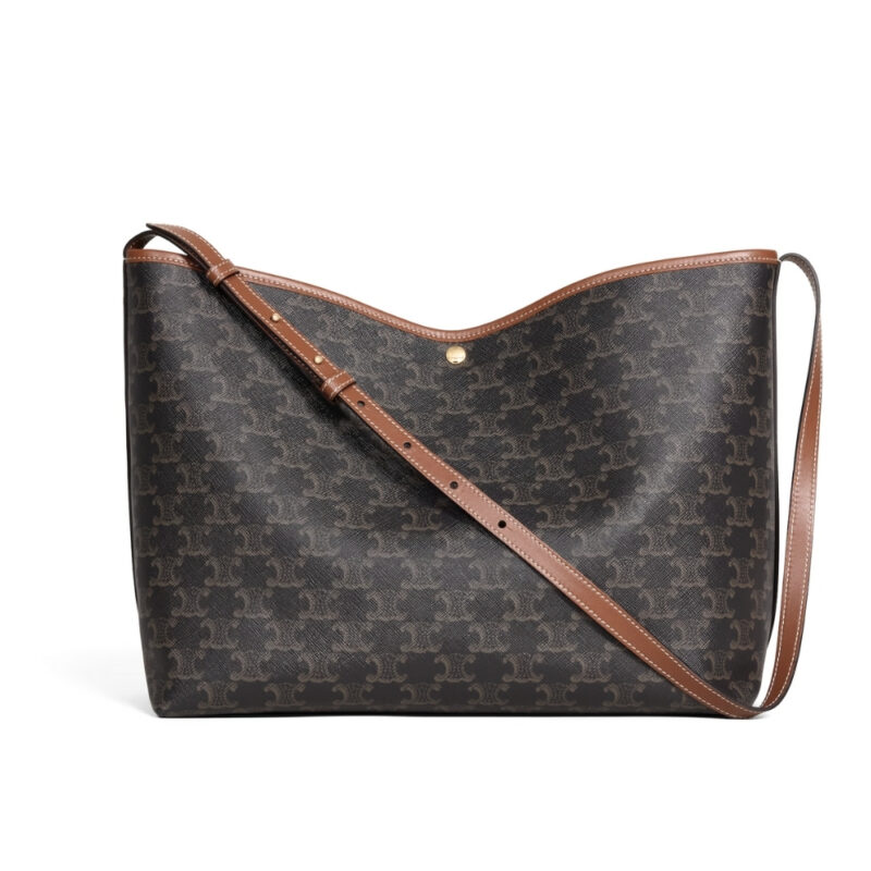 Celine Soft Shopper Bag In Triomphe Canvas 33Cm 123912GXC 04LU