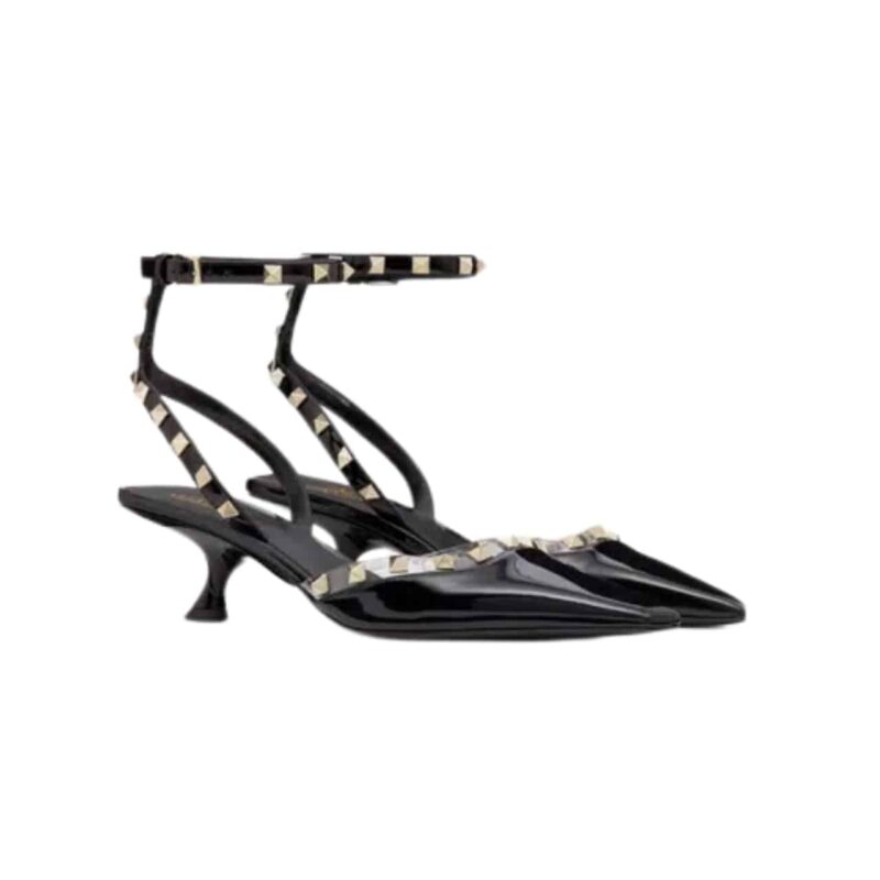 Valentino Garavani Black Rockstud Couture Pumps Black