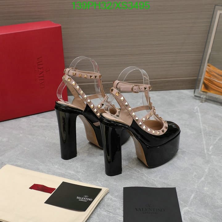Alternative view of Valentino Rockstud Platform Pump In Patent Leather Black 1W2S0Fi5Vnwn91