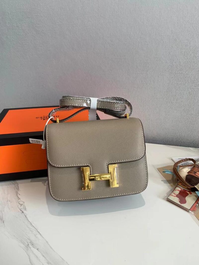Alternative view of Hermes Constance Epsom Ck18 Etoupe Rose Gold Hardware 18Cm
