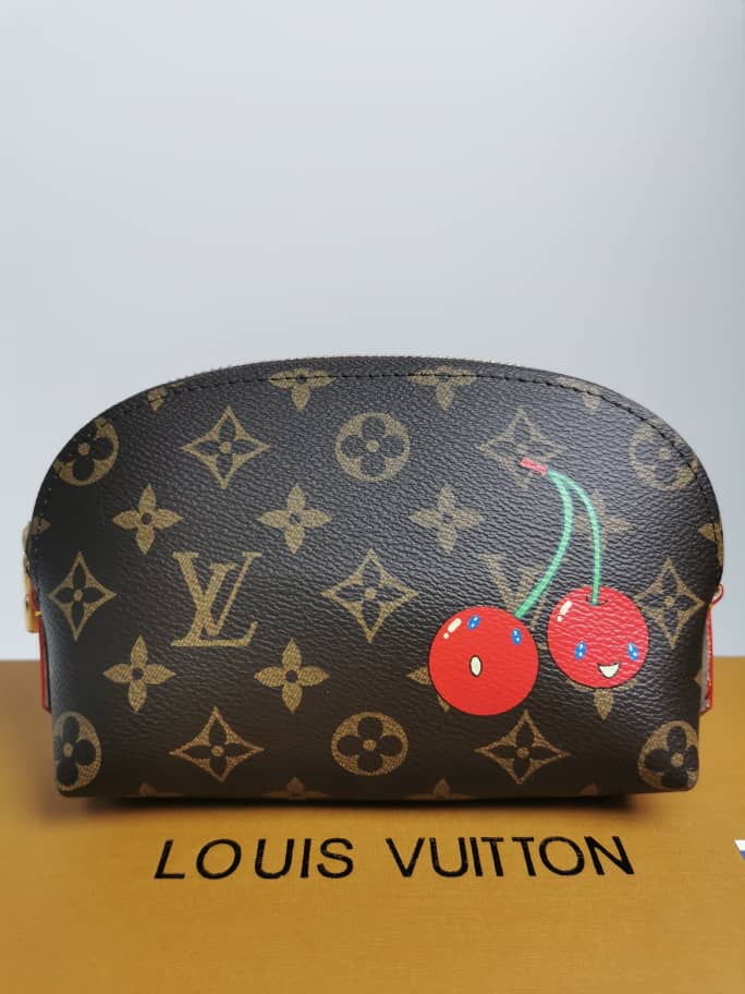 Alternative view of Louis Vuitton X Takashi Murakami Cosmetic Pouch PM Monogram Brown 17Cm M13766