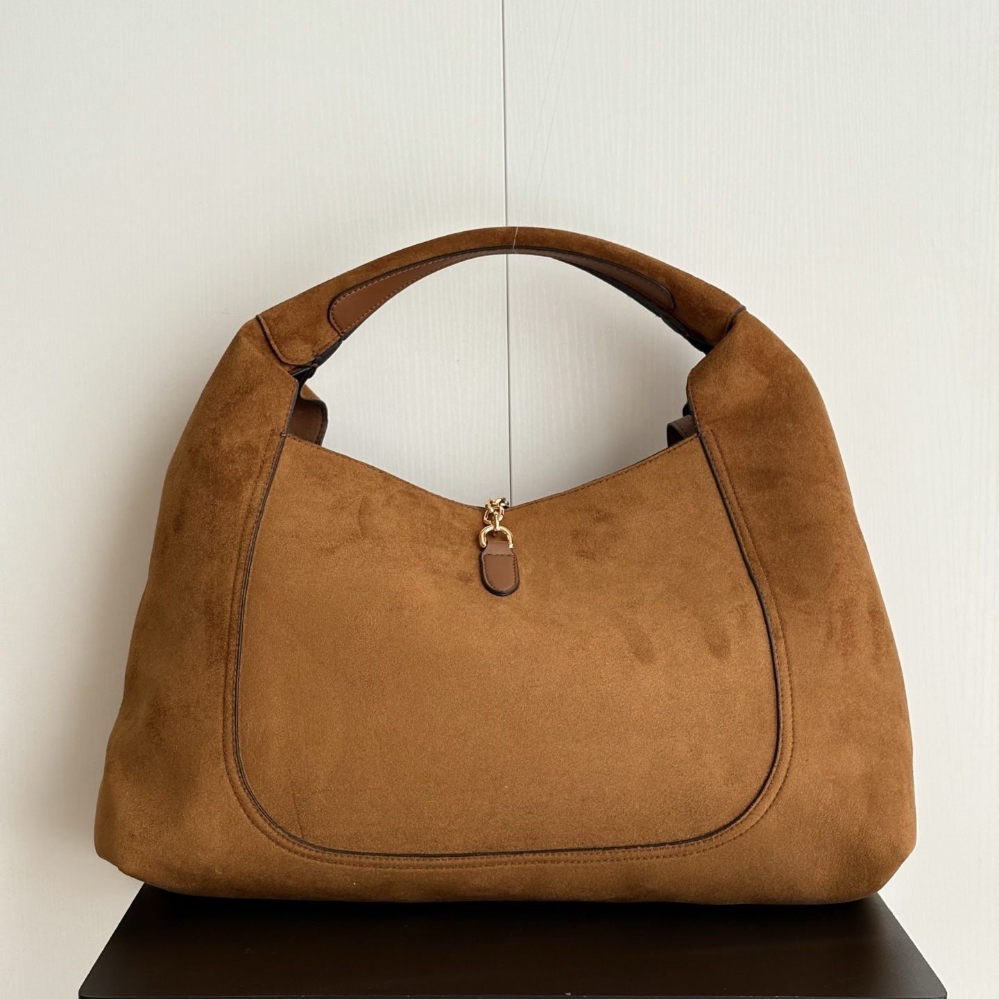 Gucci Softbit Maxi Shoulder Bag Brown Suede 46Cm 837466 AAFLB 2118 - Image 4