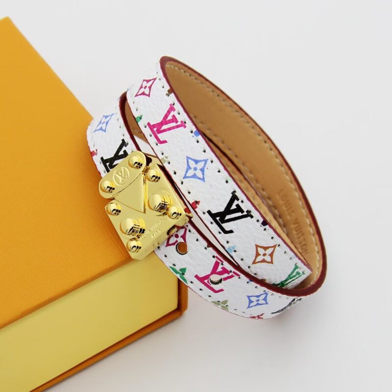 Alternative view of Louis Vuitton X Murakami Lv Signature Bracelet White M8966E