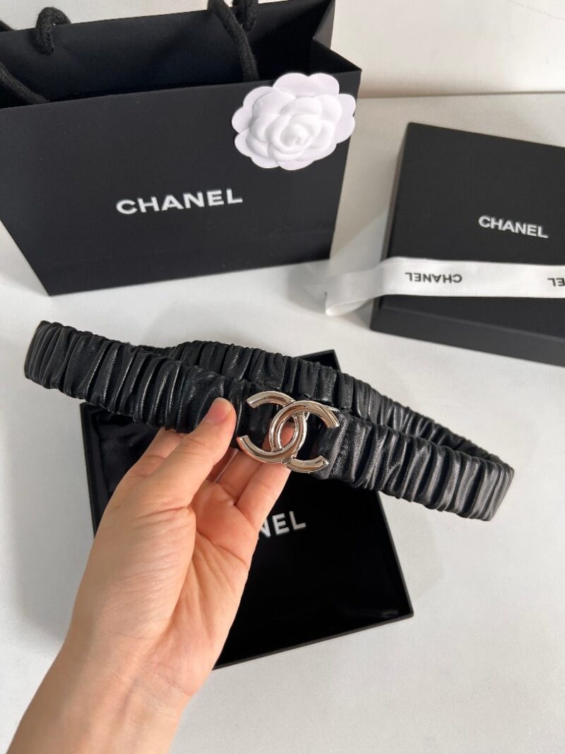 Alternative view of Chanel Cc Silver Belt 30Mm