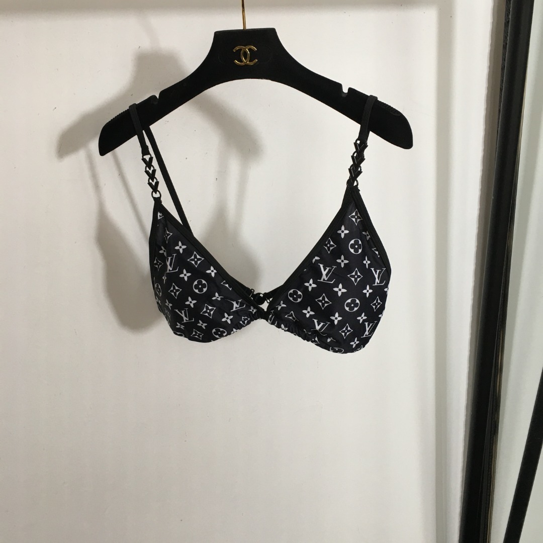 Louis Vuitton Graphic Monogram Bikini Set Black 1ABZB1 - Image 4