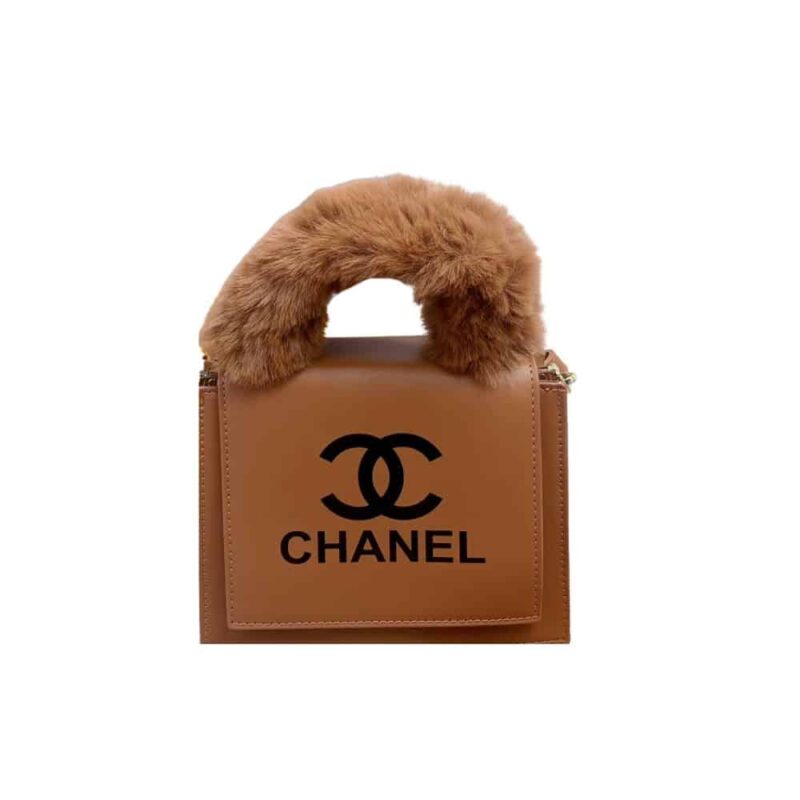 Chanel Handbag With Top Handle Brown 20Cm