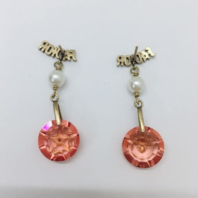 DIOR ROSE EARRINGS