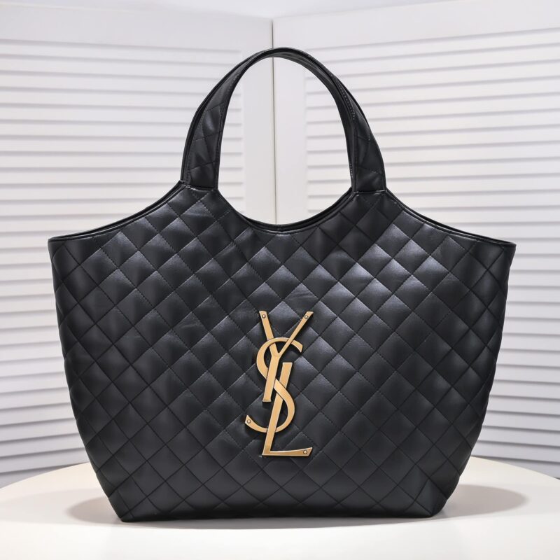 Alternative view of Saint Laurent Icare Maxi Shopping Bag In Quilted Black 50Cm 698651Aaang1000