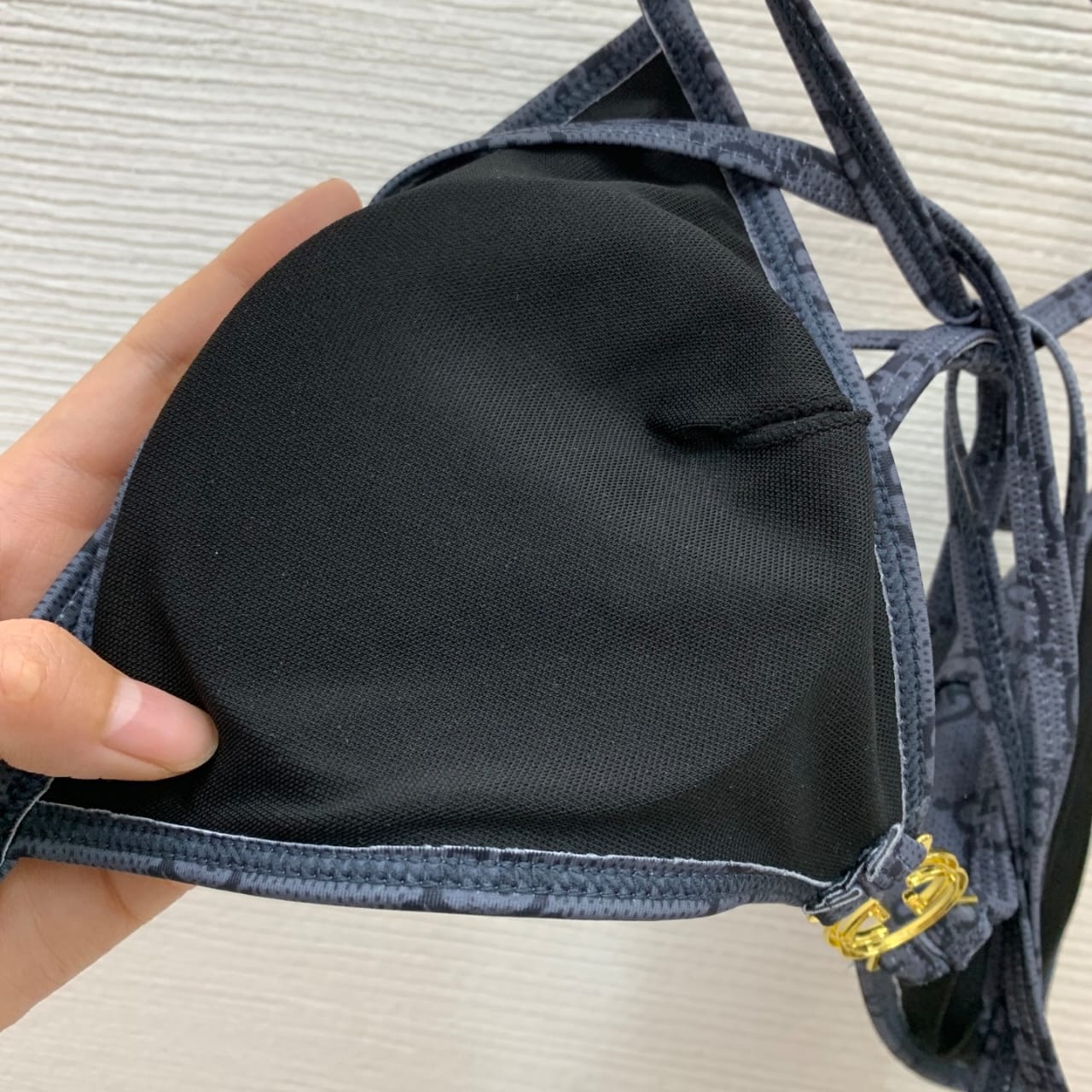 Gucci Printed GG Stretch Jersey Bikini Dark Blue - Image 7
