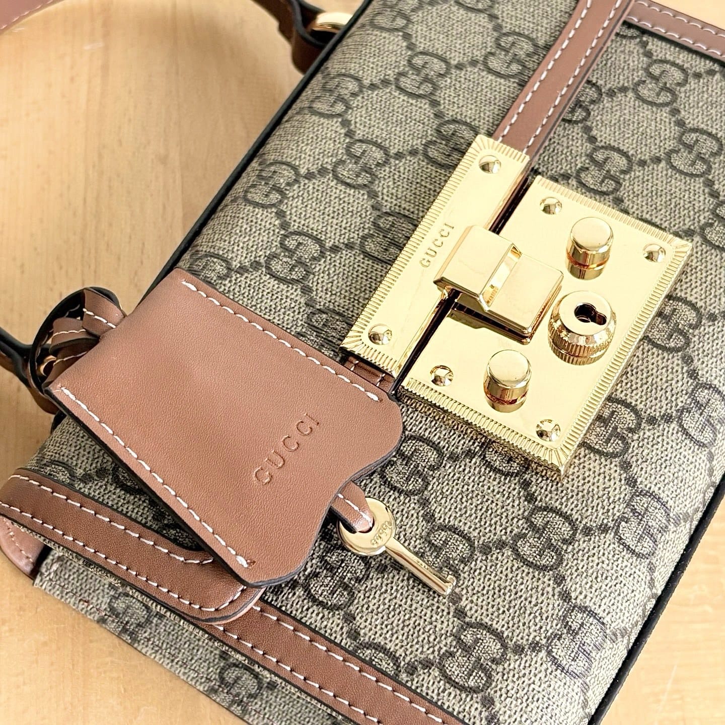 Gucci Padlock Small Top Handle Bag Brown 20Cm 838999 Fad6L 9758 - Image 6