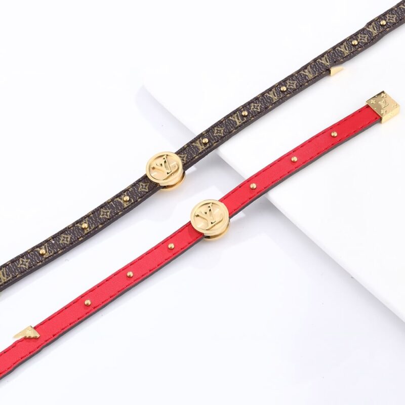 Alternative view of Louis Vuitton Circle Reversible Bracelet Monogram Rouge M6268E