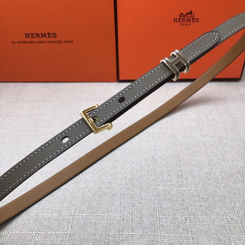 Alternative view of Hermes Pop H 15 Belt Grey 15Mm H081087Cd18085