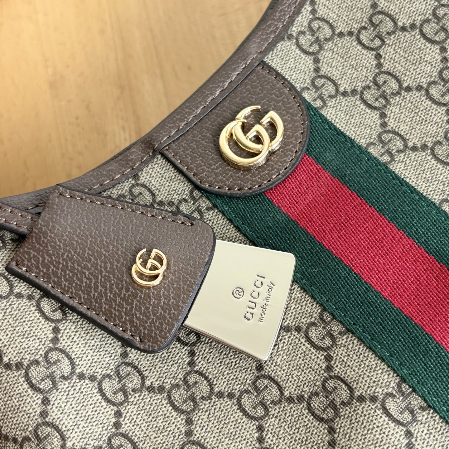 Gucci Ophidia Small Shoulder Bag Beige And Dark Brown 23Cm 836872 Fae0K 9853 - Image 6