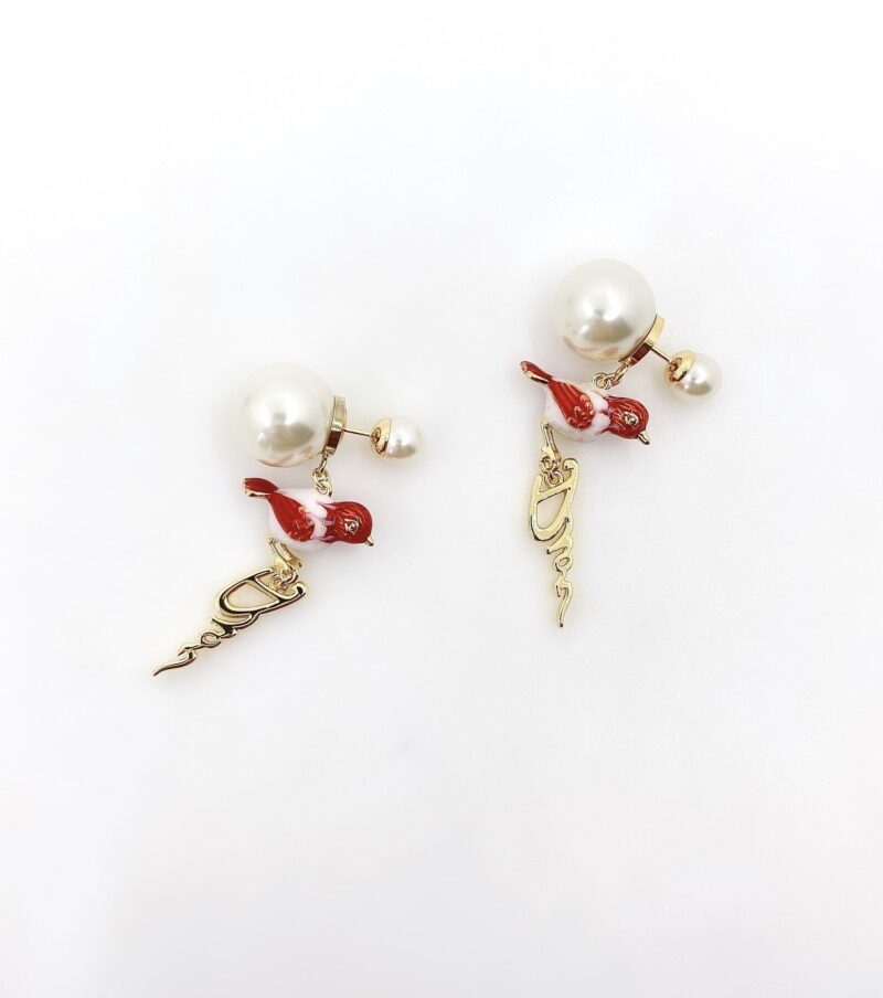 Alternative view of DIOR TRIBALES RED EARRINGS