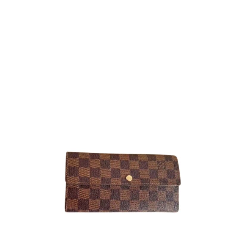Louis Vuitton Emilie Wallet Damier Ebene 19Cm
