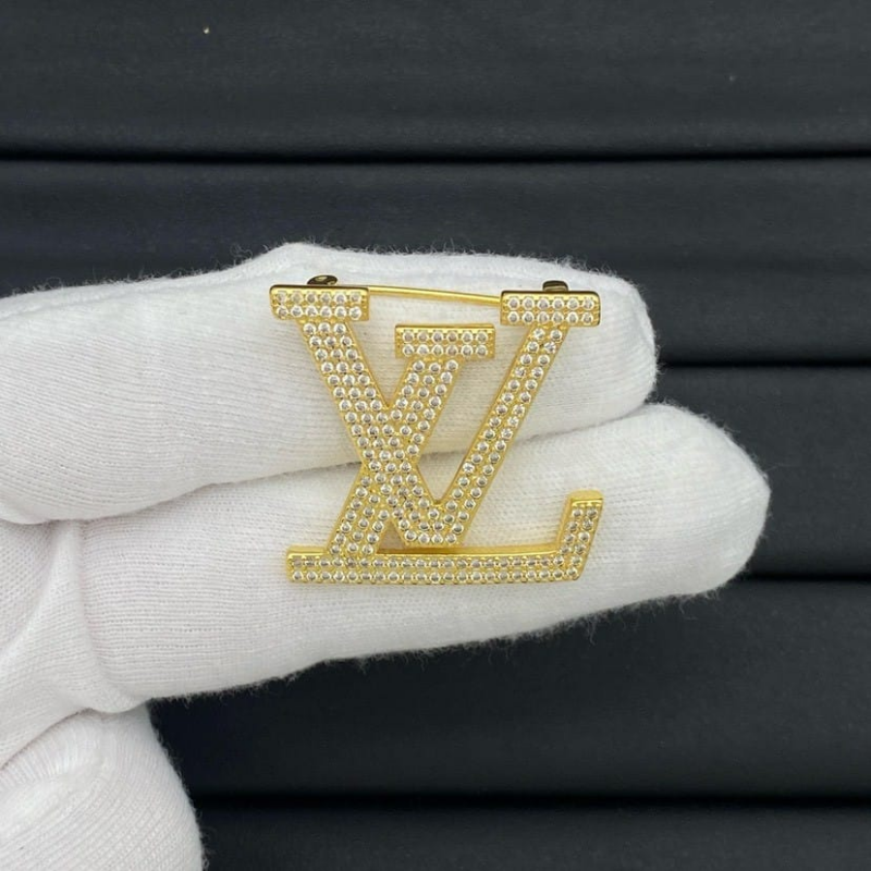 Alternative view of Louis Vuitton Crystal Brooch Gold