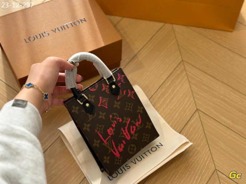 Alternative view of Louis Vuitton Petit Sac Plat Monogram Brown And Red 17Cm