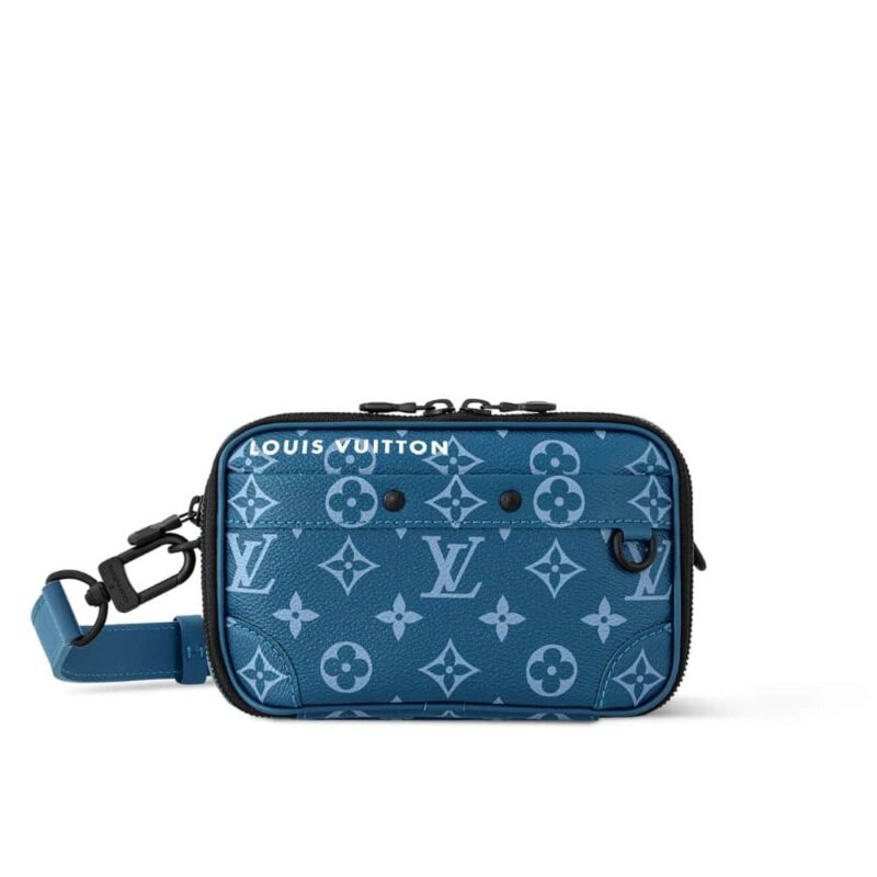 Louis Vuitton Alpha Wearable Wallet Blue 18Cm M82801