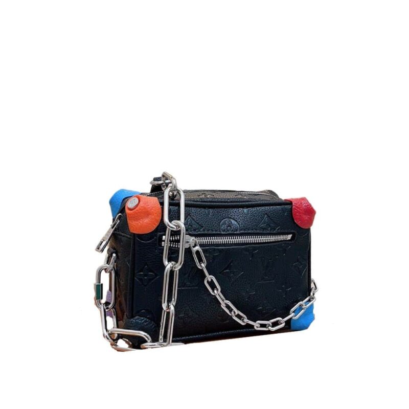 Louis Vuitton Mini Soft Trunk Chalk Black 18Cm