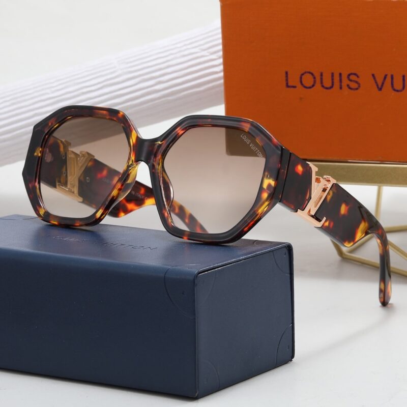 Alternative view of Louis Vuitton Lv Icon Round Glasses Dark Tortoise Brown