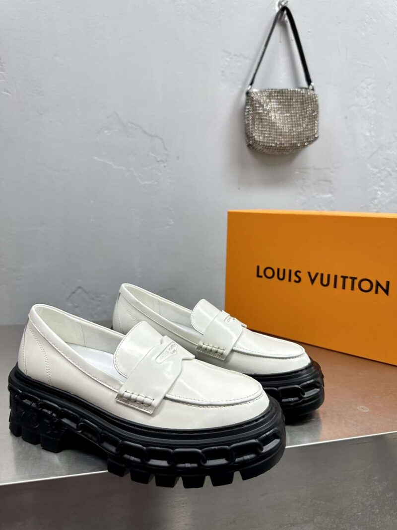 Alternative view of Louis Vuitton Lv Record Loafer White