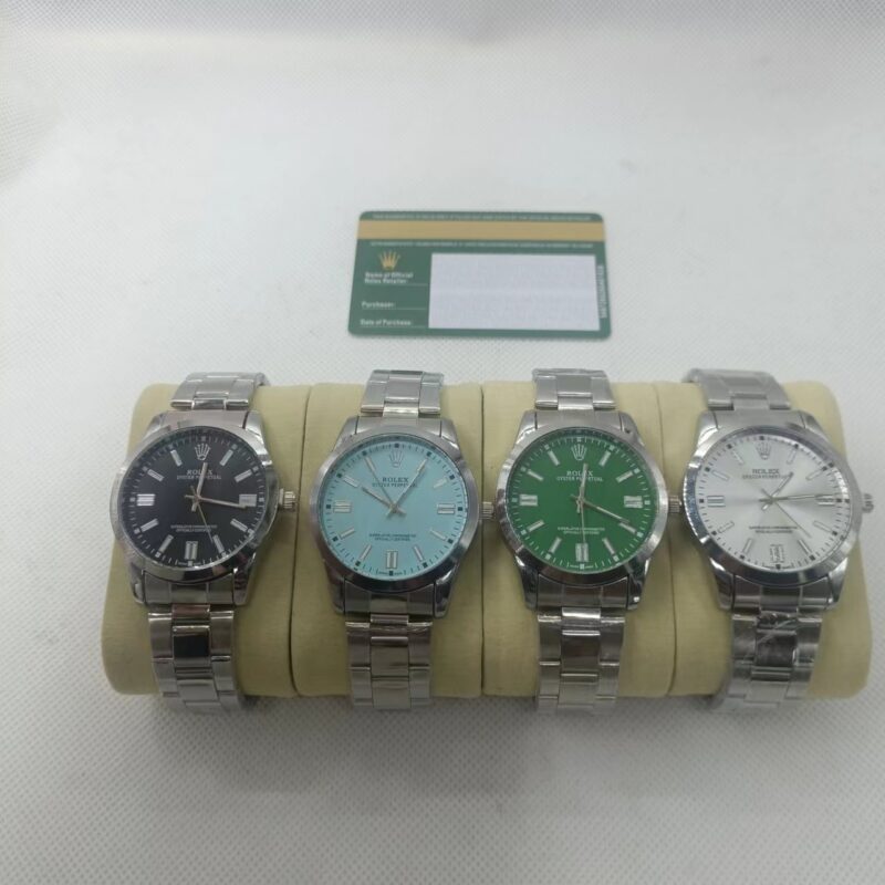 Alternative view of Rolex Oyster Perpetual Watch 41Mm Turquoise Dial 124300 0006