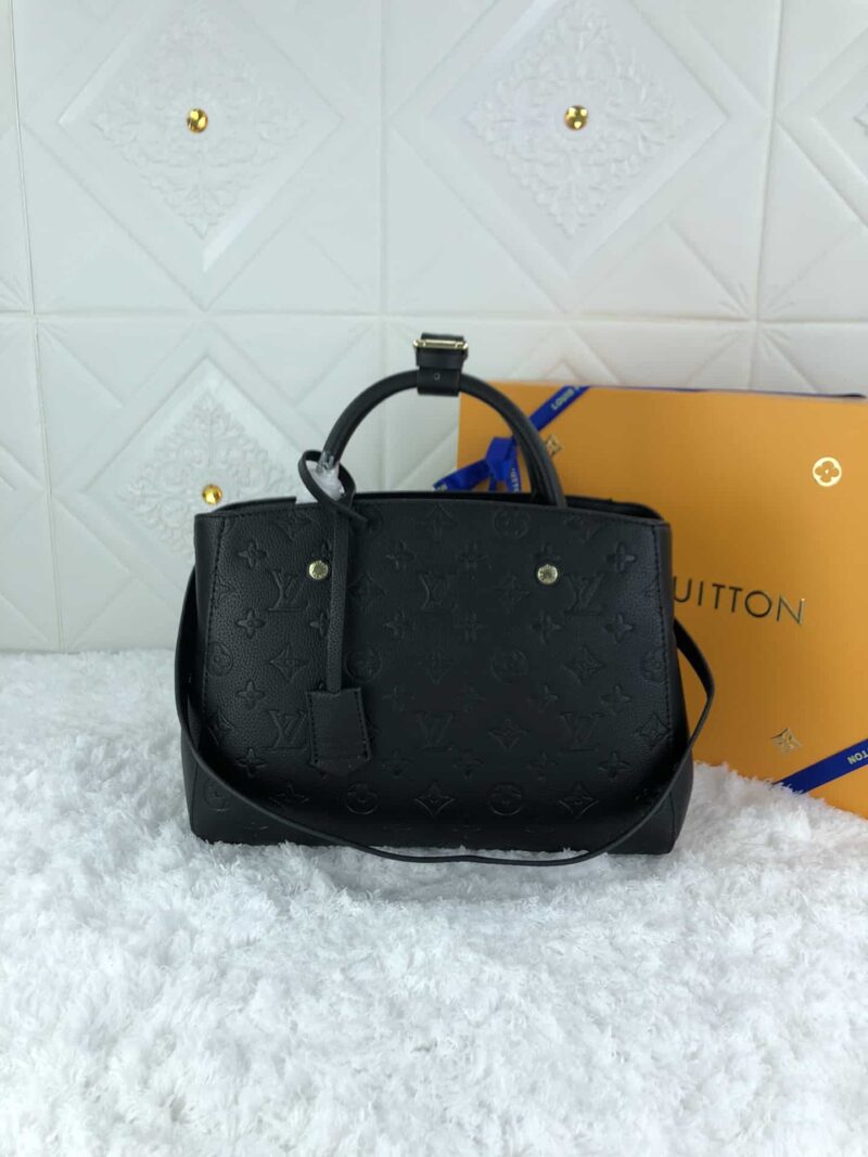 Alternative view of Louis Vuitton Montaigne MM Monogram Empreinte Leather Black 33Cm M41048
