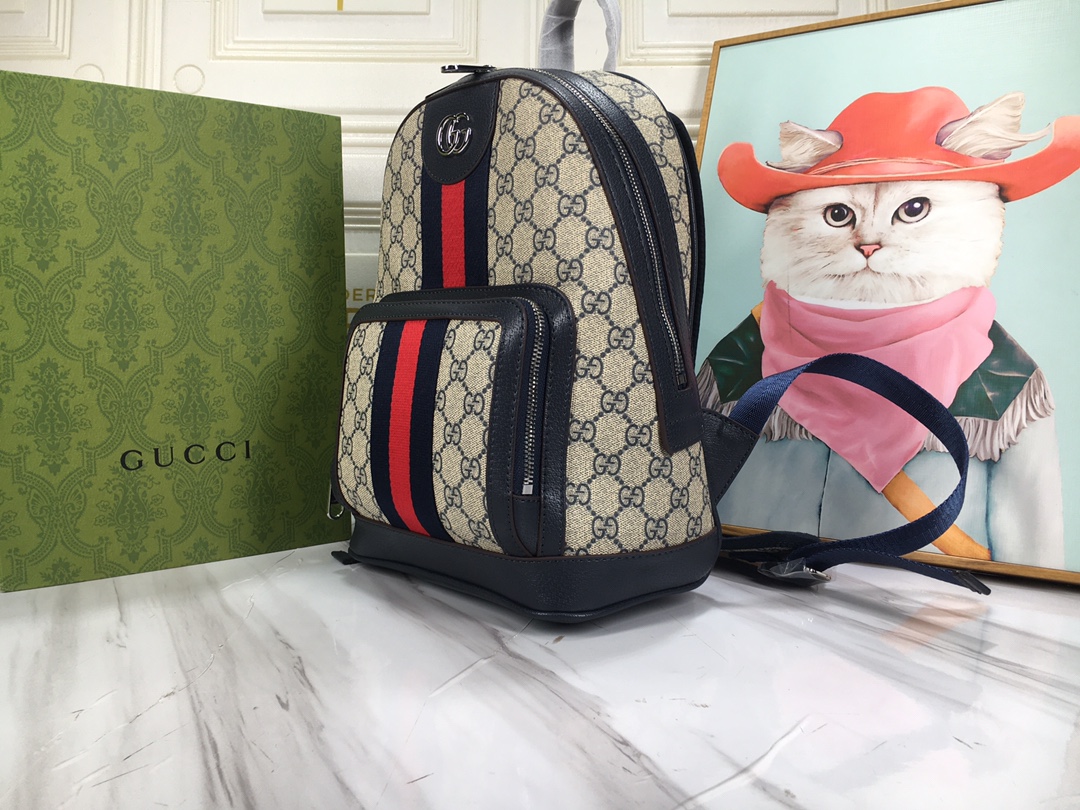 Gucci Ophidia Gg Small Backpack Blue 29Cm 547965 9U8Bn 4077 - Image 7