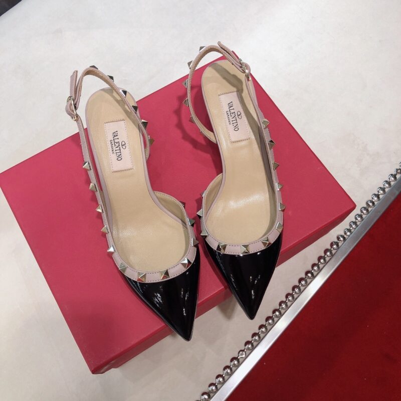 Alternative view of Valentino Flat Sandals Slingback Black