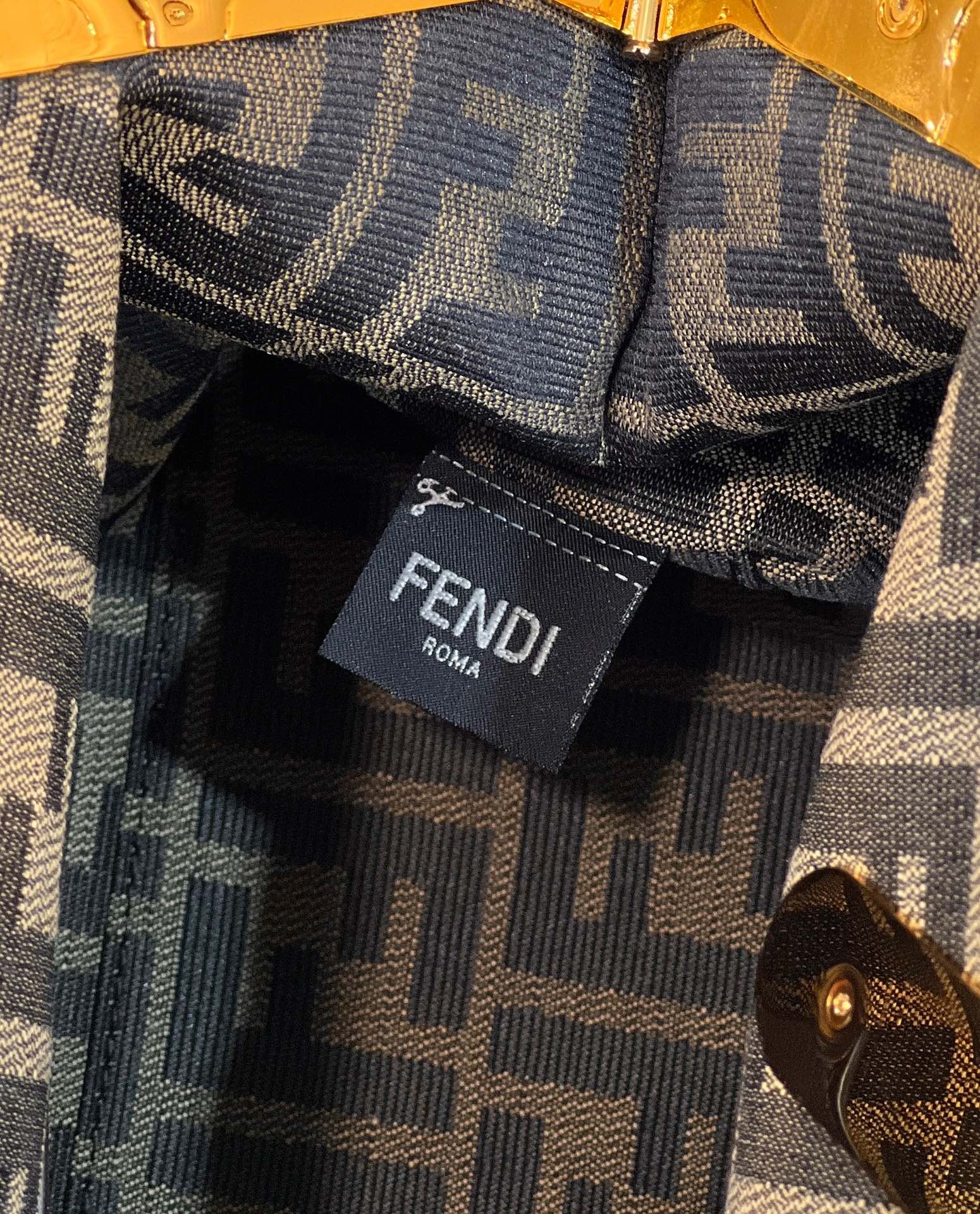 Fendi First Medium With Suede Leather Brown 8Bp127Agxkf1992 - Image 6