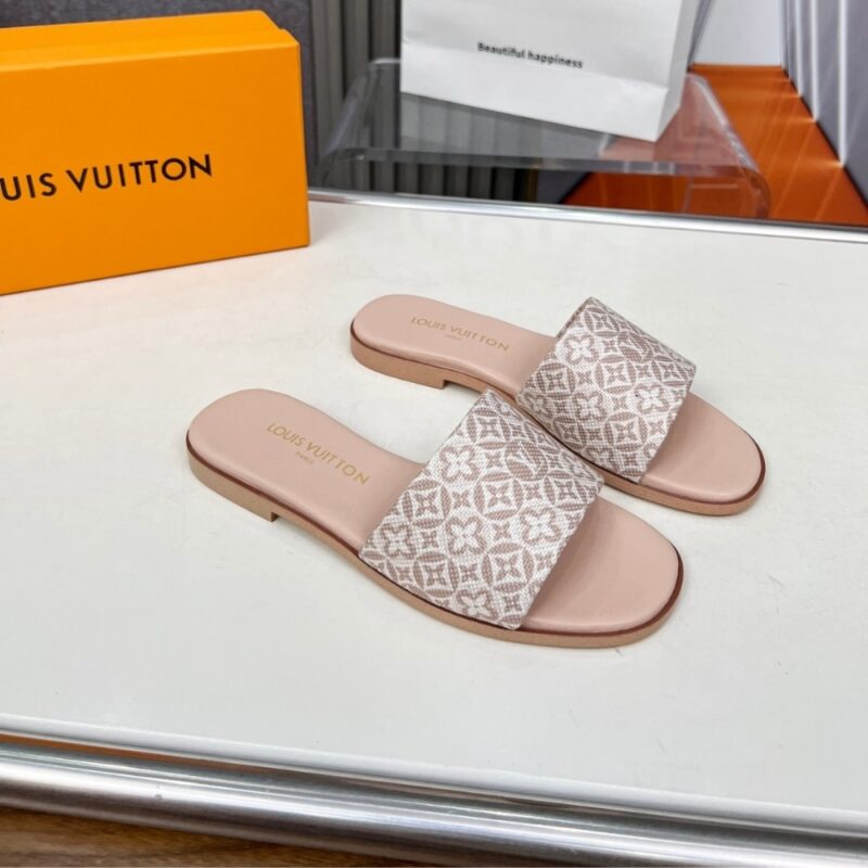 Alternative view of Louis Vuitton Lily Flat Mule Beige 1Ahm99