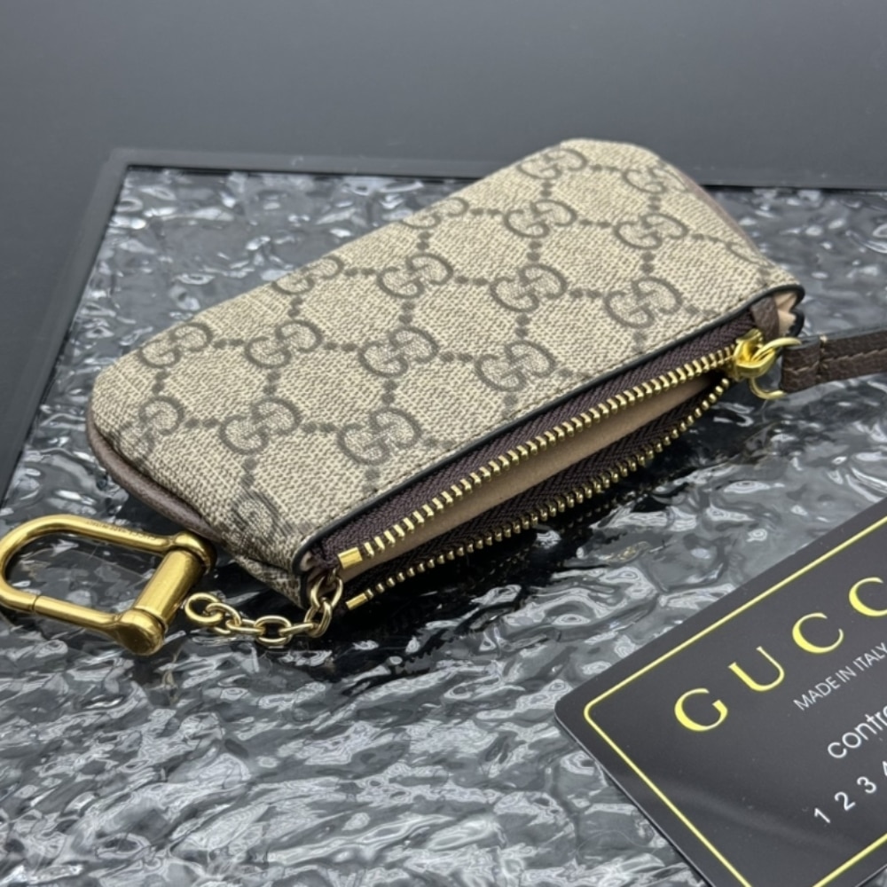 Iconic Set: Gucci Backpack With Interlocking G And Gg Supreme Canvas Wallet Ophidia Key Case - Image 7