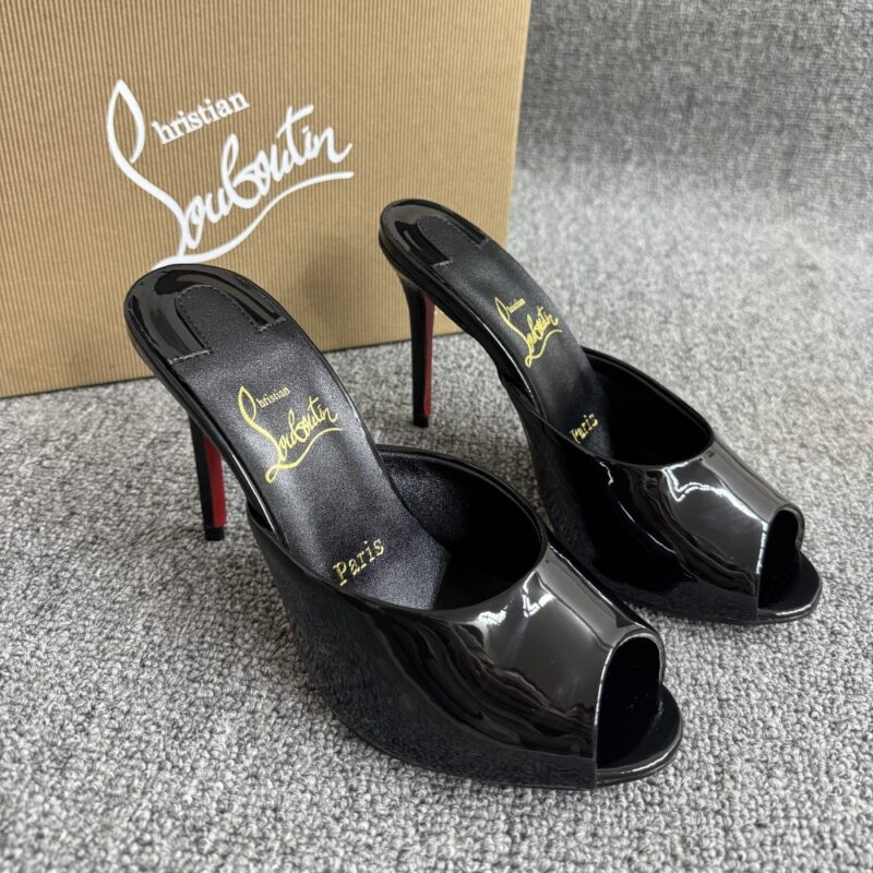 Alternative view of Christian Louboutin Me Dolly 100 Mules Black 1221318B439