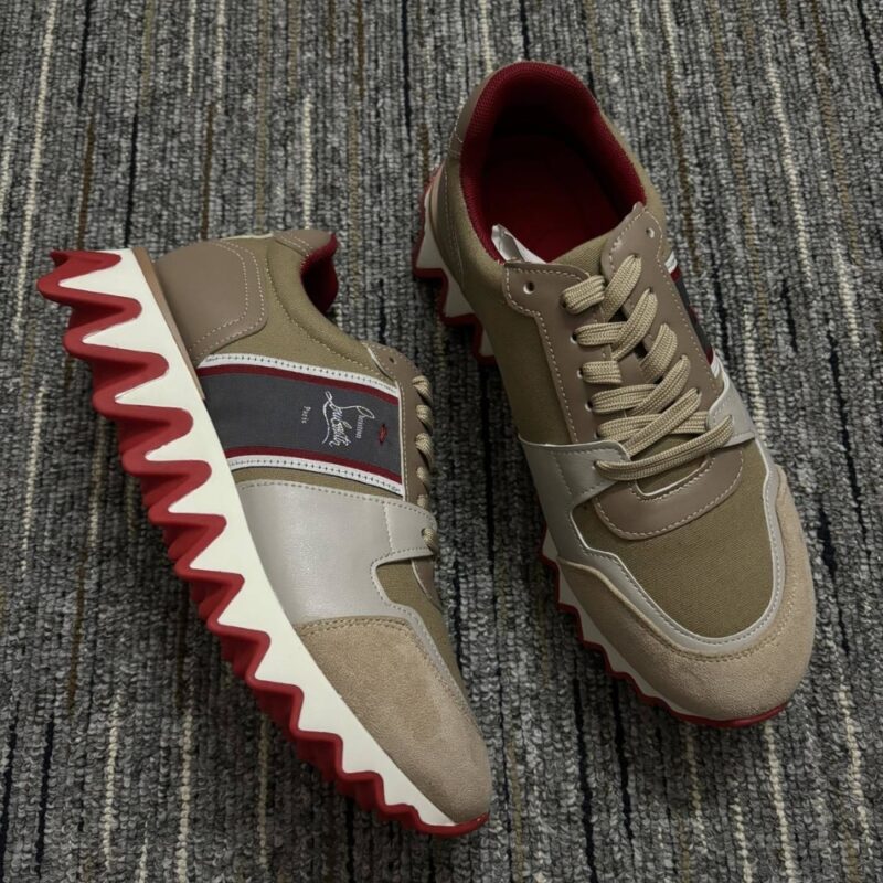 Alternative view of Christian Louboutin Nastroshark Sneakers Brown 3240068F720