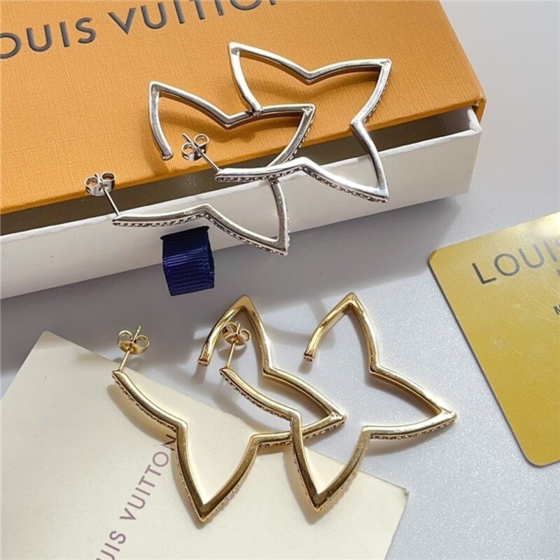 Alternative view of Louis Vuitton Ombre Blossom Xl Hoops Pink Gold Q06969