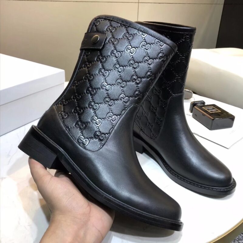 Alternative view of Gucci Women'S Guccissima Ankle Boots Black 323550 A9L20 1000