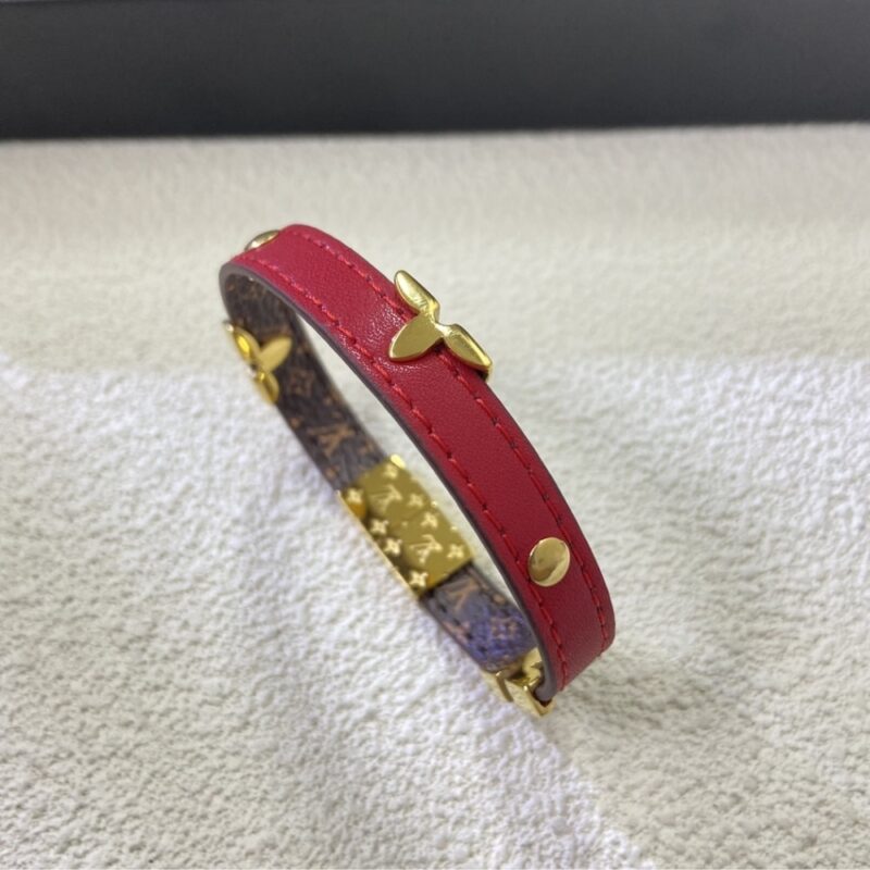 Alternative view of Louis Vuitton Reversible Monogram Bracelet Red