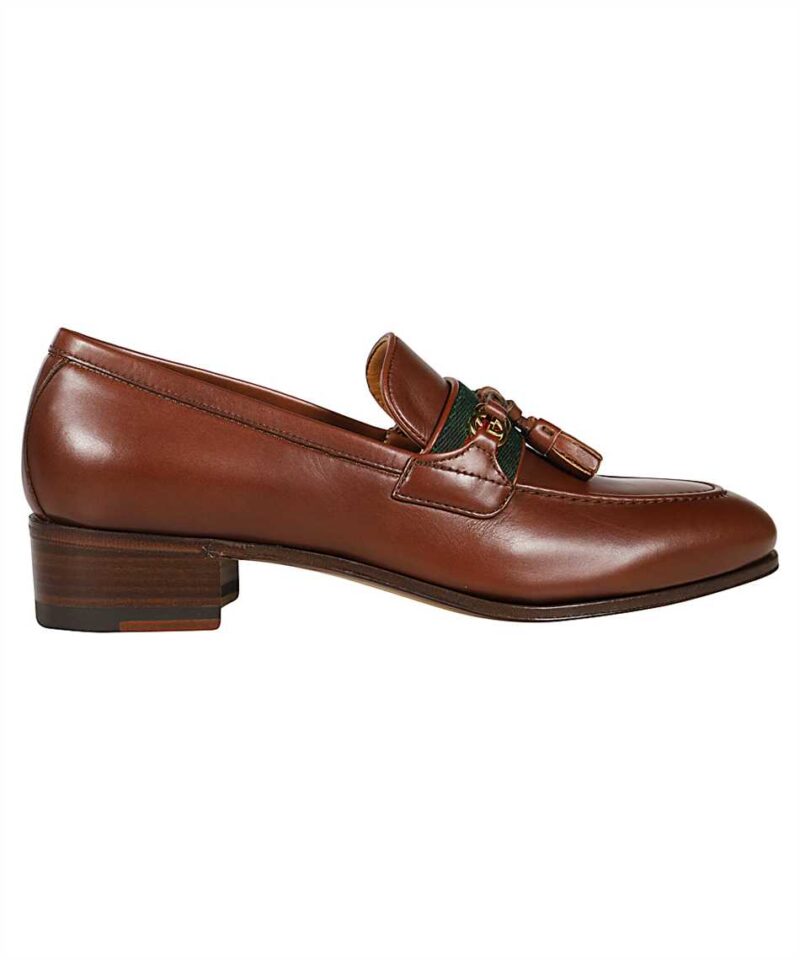 Gucci Unisex Leather Interlocking G Brown 624316 1W610