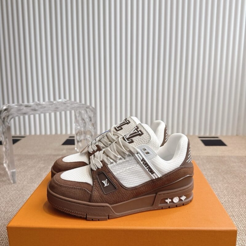 Alternative view of Louis Vuitton Lv Trainer Sneaker Marron 1Ahtlp