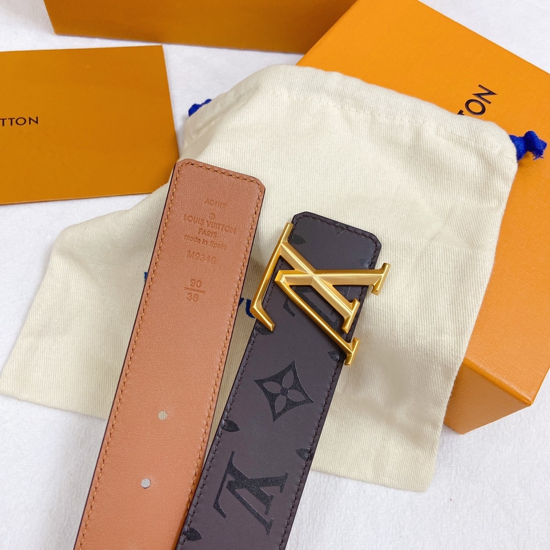 Louis Vuitton LV Pyramide Belt Dark Brown 40MM - Image 9