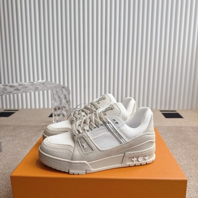 Alternative view of Louis Vuitton Lv Trainer Sneaker Beige 1Ahtm9