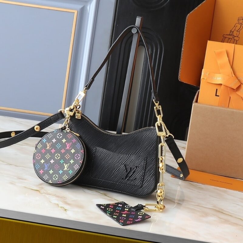 Alternative view of Summer Set: Louis Vuitton X Murakami Marellini Bag Black And Monogram Multicolor Black
