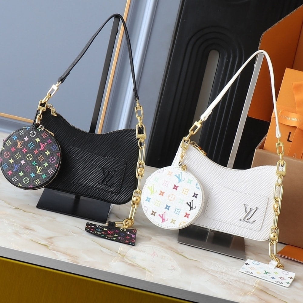 Summer Set: Louis Vuitton X Murakami Marellini Bag Black And Monogram Multicolor Black - Image 3