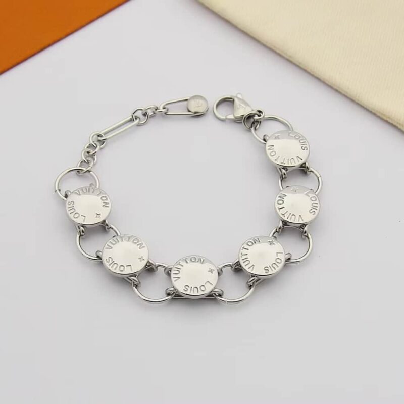 Alternative view of Louis Vuitton Lv Studs Bracelet Silver M1146A