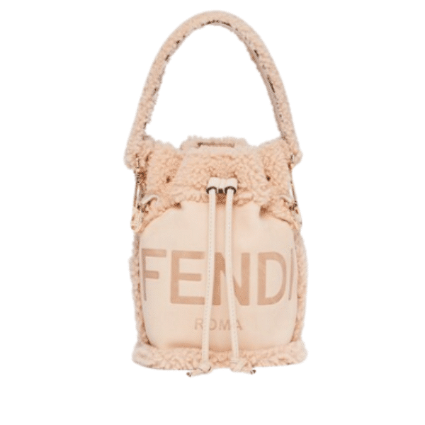 Fendi Mon Tresor Nubuck Mini Bucket Bag Pink 8Bs010Al9If136T